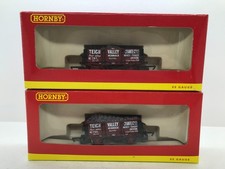 HORNBY OO GAUGE R6168B & R6168C TEIGN VALLEY WAGONS x 2 + LOADS + BOXED