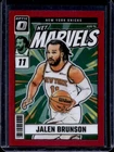 2024-25 Donruss Optic Jalen Brunson Net Marvels Red #33/99 Knicks