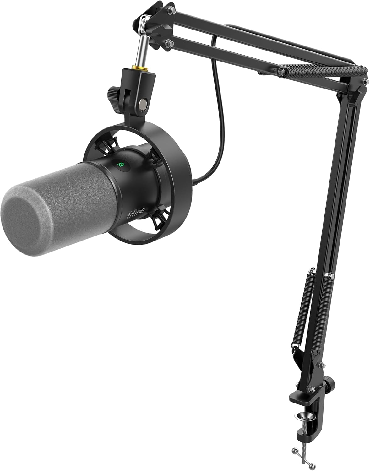 Podcast Microphone K688 with Boom Arm, USB/XLR Dynamic Mic Kit with Mute Button,