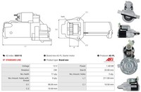 As-Pl Anlasser Starter 1.4 Kw FüR Mazda MX-5 III NC 1.8 2.0 S5511S