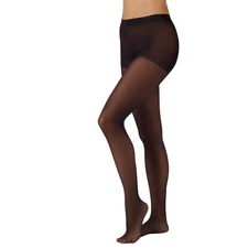 Casual Women's Seasonless Tights for Year Round Wear Sheer Toe Black