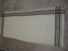 Vintage Tischdecke , beig/ braun  ,  125 cm breit + 145 cm lang 