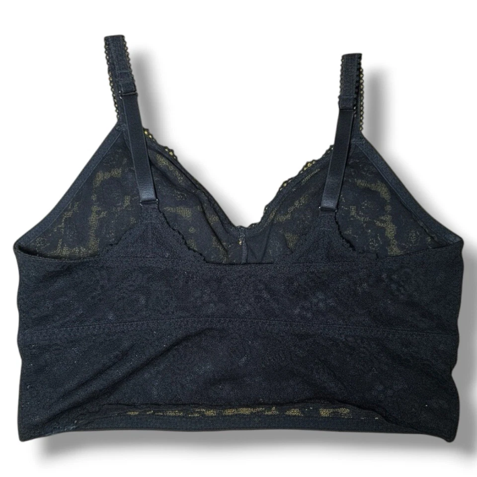 Bralette ajustable de encaje transparente negro sin forro tórrido para mujer talla 2X nuevo sin etiquetas Foto 4 de 4