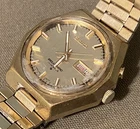 Vintage Seiko Bell Matic Automatic 4006 6050 Gold Dial Day Date Watch Working