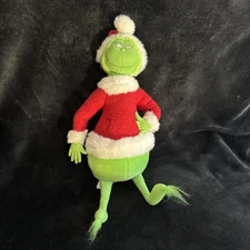 Dr Suess Hallmark "How The Grinch Stole Christmas" Tag Plush 1998 Retro Toy 16"
