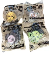Lot of 4 2019 McDonald’s Star Wars Happy Meal Toys NEW C-3PO,Yoda,Leia,BB-8/D.O.