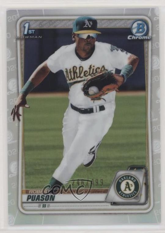 2020 Bowman Chrome Prospects Refractor 246/499 Robert Puason #BCP-145 0kr0