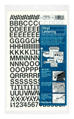 Chartpak 2-Pack Self-Adhesive Vinyl Capital Letters and 2-PACK, 2-PACK 