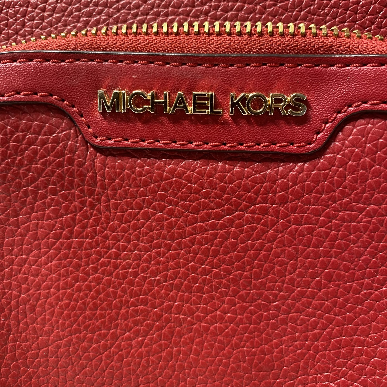 Michael Kors Red Jaycee Medium Backpack - image 2