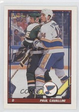 1991-92 O-Pee-Chee Paul Cavallini #328 0b4