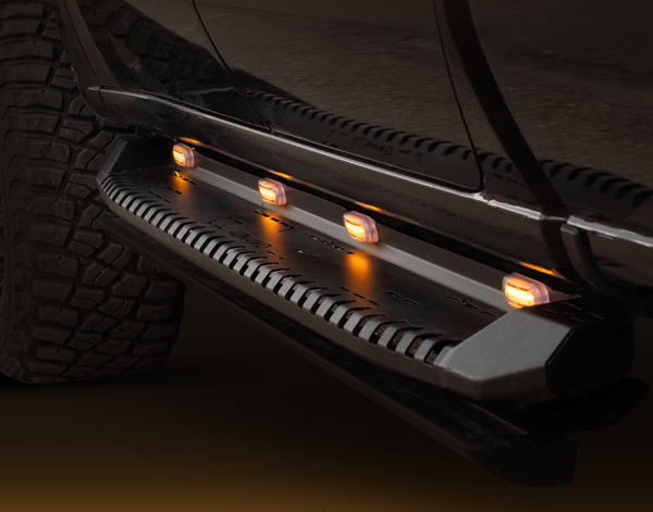 Premium AQM Stahl Rock Sliders / Side Steps /Trittbretter FüR Toyota Hilux MY15--image
