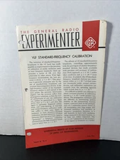 The General Radio Experimenter. VLF Standard-Frequency Calibration