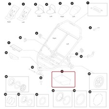 Thule Cargo Basket Luggage Basket Double for Thule Urban Glide 3