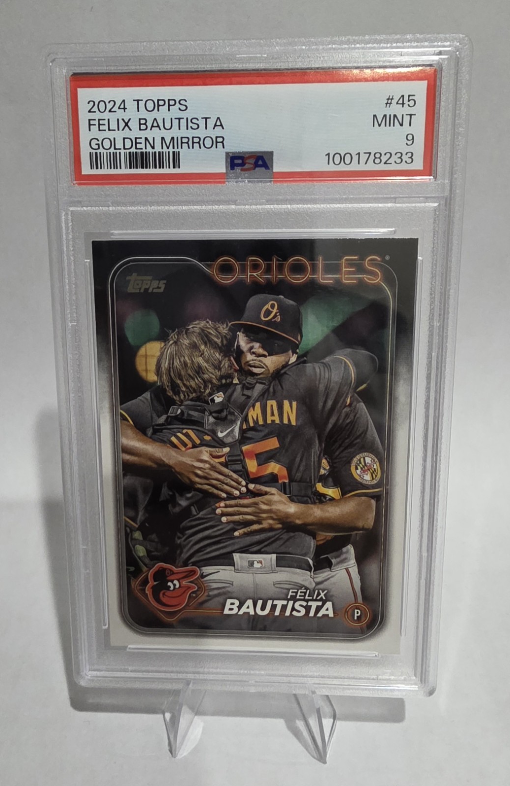 2024 Topps Series 1 - Felix Bautista #45 Golden Mirror