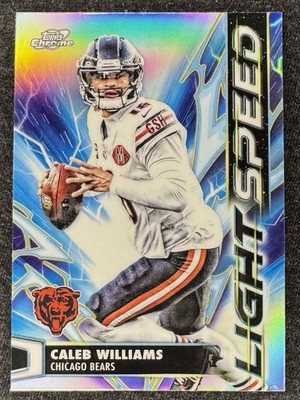 2025 Topps Cosmic Chrome Caleb Williams Bears Light Speed Insert LS-4