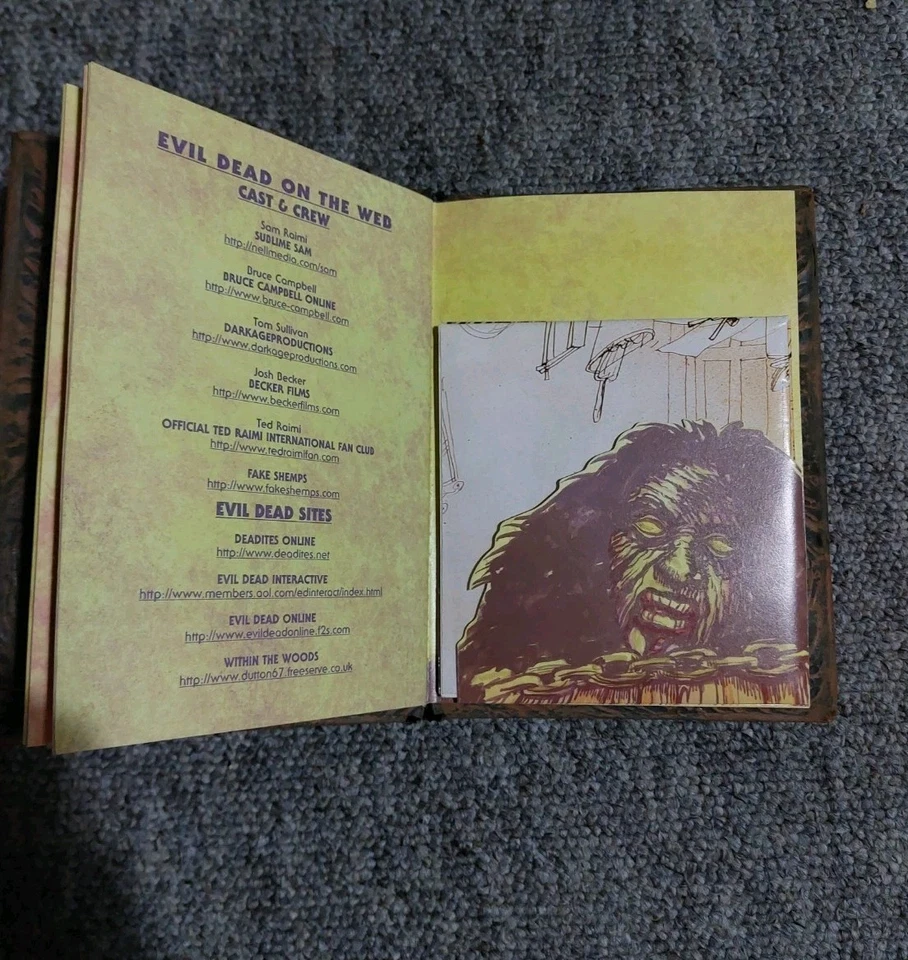 The Evil Dead LTD Edition with DVD and Latex Book of The Dead Necronomican Cover - Image 4 of 4