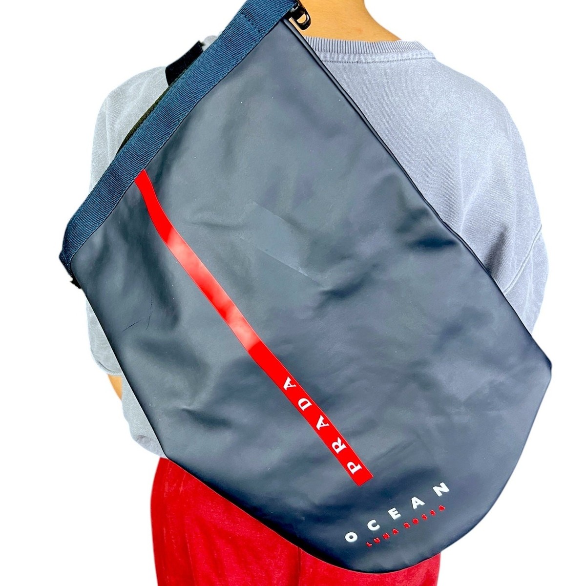 Prada Ocean Luna Rossa Black Sailing Bag | eBay