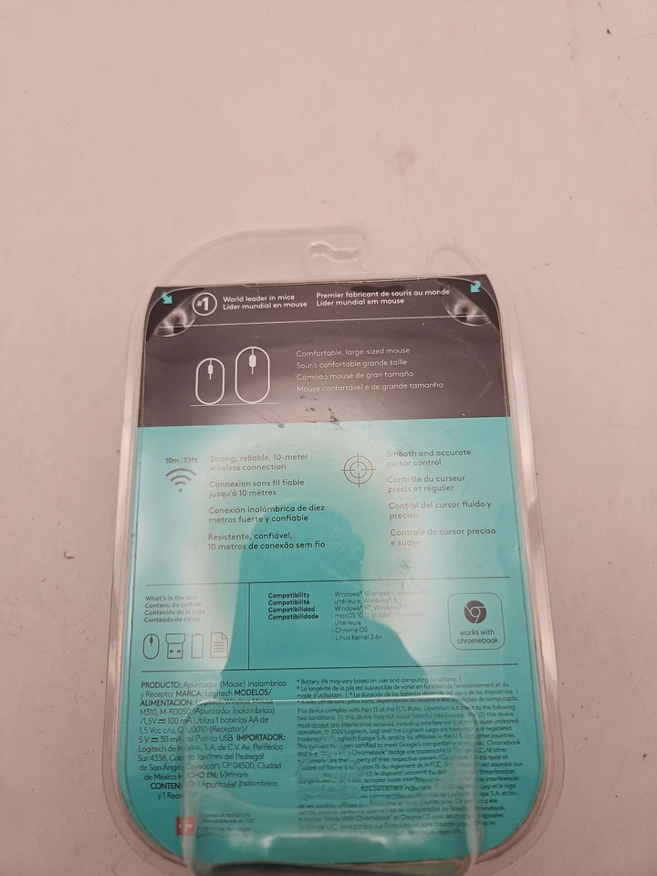 Logitech M310 Wireless Optical Mouse - Red - BRAND NEW Sealed - Image 2 of 3