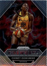 2021 Panini Prizm WNBA Fireworks #19 Chiney Ogwumike - BSK