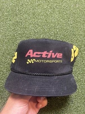 Vintage Active Motorsports Racing Snapback Hat Adjustable Retro Style Cap 90s