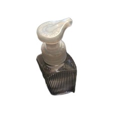New BATH BODY WORKS GREY GLASS GEN FOAM HAND SOAP DISPEN HOLDER PUMP 10oz Bin 12