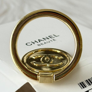 CHANEL Gold Metal CC Logo Phone Ring Holder Grip Stand Universal Compatible