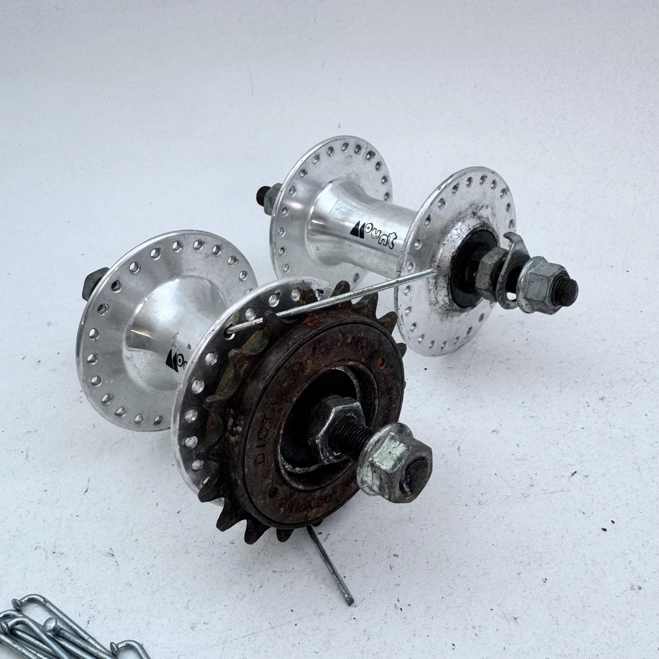 Mount BMX Bike Hubs Front 100mm Rear 110 Alloy Silver Dicta Freewheel PARTS A10 - Image 2 of 4