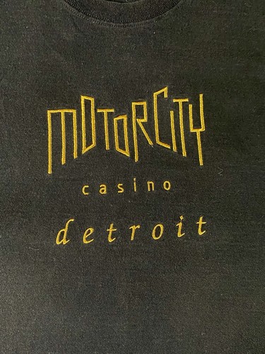 Lofteez | Mens | Vintage Motor City Casino embroidered Tee Shirt | L - Picture 2 of 7
