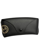 Ray-Ban Sunglasses Case Mens One Size Black Hard Shell Logo Cleaning Cloth