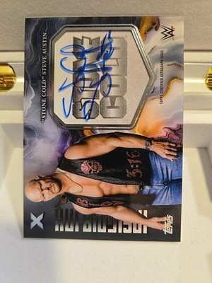 2025 Topps WWE Exalted Stone Cold Steve Austin Insignia Ink On