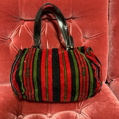 Vintage Samt Tasche Roberta di Camerino