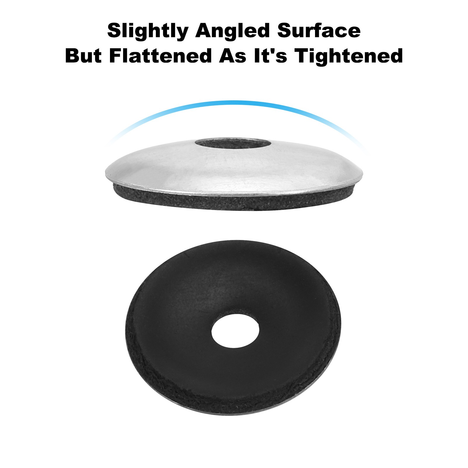 50Pcs M6.3x25mm Galvanized EPDM Bonded Sealing Neoprene Rubber Washers Gasket