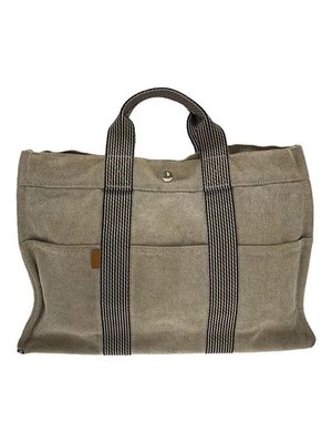 HERMES / トートバッグ/キャンバス/GRY HERMES Tote Bag Canvas GRY from Japan | eBay