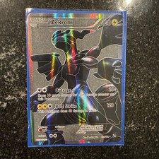 Carta Pokemon Zekrom 114/114 Base Bianco e Nero Full Art Holo Ultra Rara NM!!!