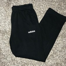 Adidas Men  s Size Large L Black Normal Leg Sweatpants Joggers