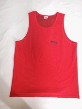 Vintage SPEEDO Muscle Tank Top Red Men's Large Knit Sleeveless Made In USA