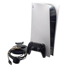 Sony PlayStation 5 PS5 Digital Edition 825GB Console - White - w/ Controller