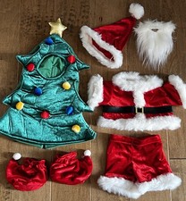 Lot Of Build A Bear Holiday Clothes SANTA w BEARD Christmas TREE BABW