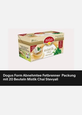 Dogus Form Abnehmtee Fetbrenner  Packung mit 20 Beuteln Mistik Chai/TEE.Stevyali