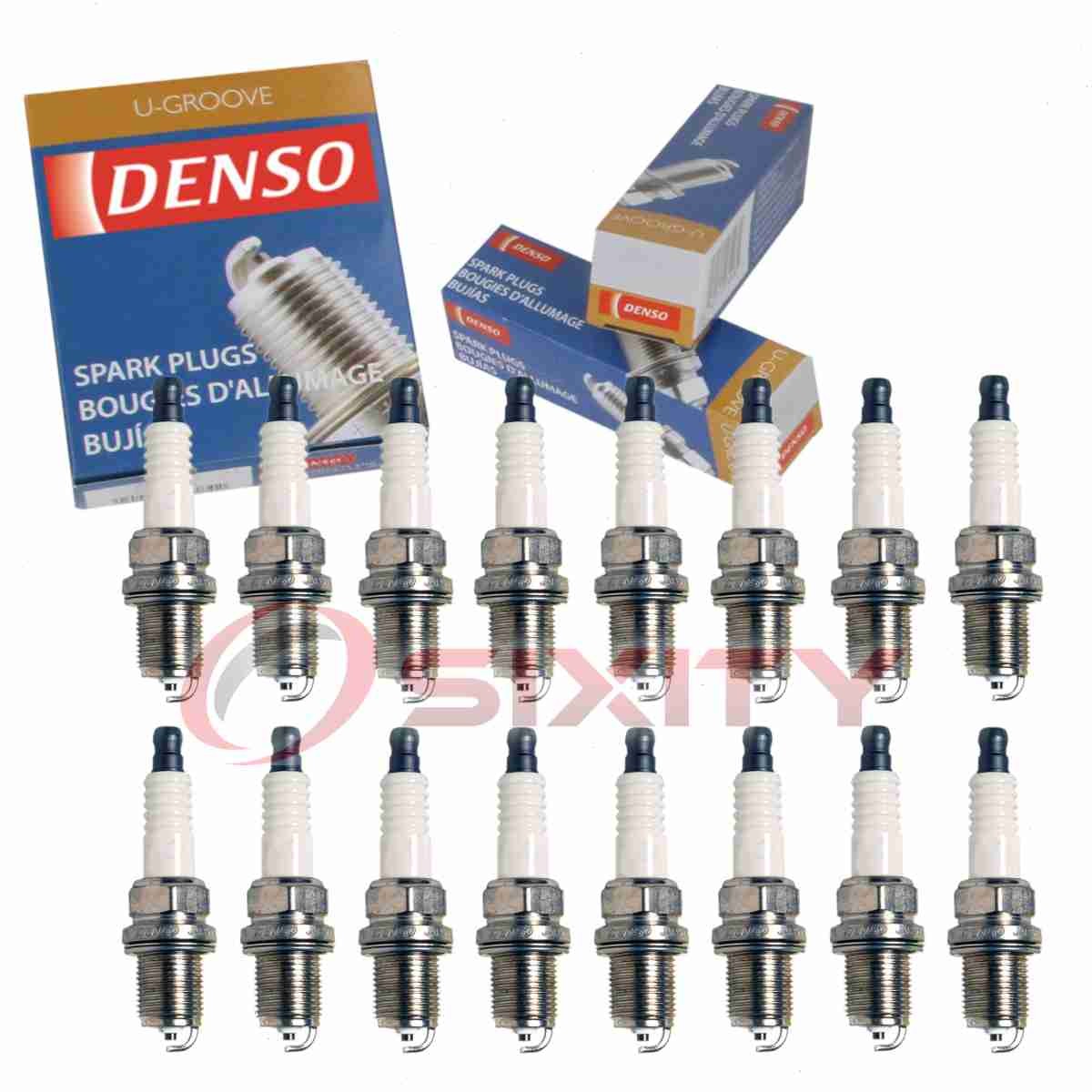 16 pc Denso Standard U-Groove Spark Plugs for 2003-2006 Mercedes-Benz S430 uf