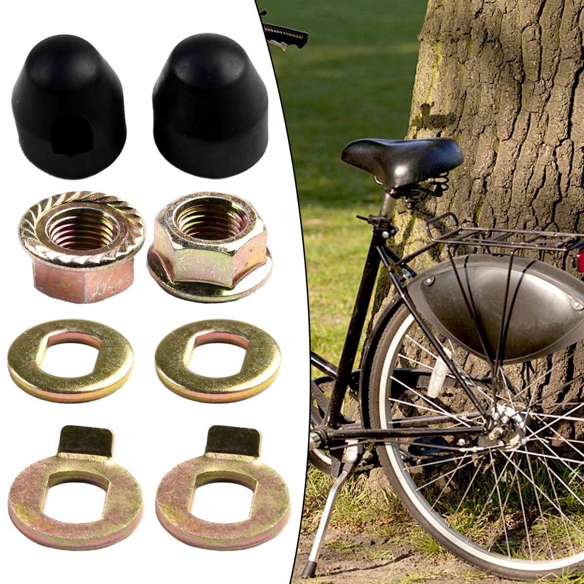 Electric Bike Bike Wheel Lock Nut Nuts Accessories Replacement