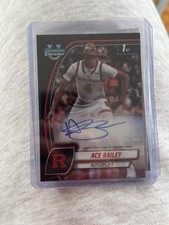 2025 1st Bowman Chrome Prospect Ace Bailey Autograph Black Wave Refractor