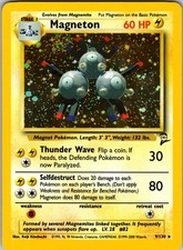 Pokemon Magneton 9/130 Base Set 2 Holo LP on eBay