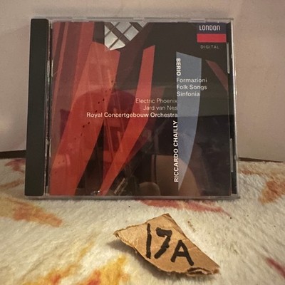 Luciano Berio   Formazioni Folk Songs Sinfonia CD 1990 Classical London