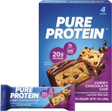 (Free Duty Tax) Pure Protein Bars, High Protein, Nutritious Snacks to Suppor