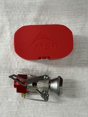 Ultralight Stealth Camping Backpacking Stove MSR POCKET ROCKET w Case