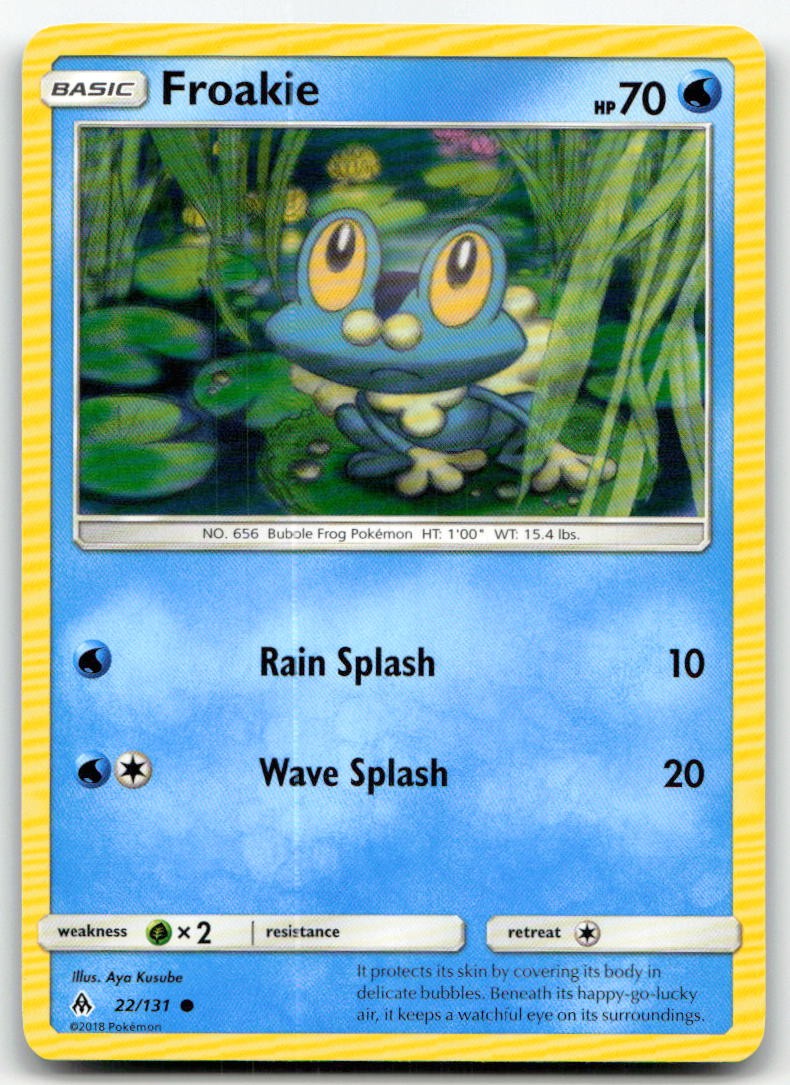 Froakie 22/131 Common Forbidden Light Pokemon Near Mint