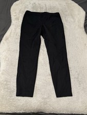 ST John Womens Black Ankle Zip Dress Pants Size 6 Mid Waist