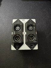 Attero Tech unDX2IO+ Dante Audio Interface 2x2 XLR I/O Wall Plate – Used