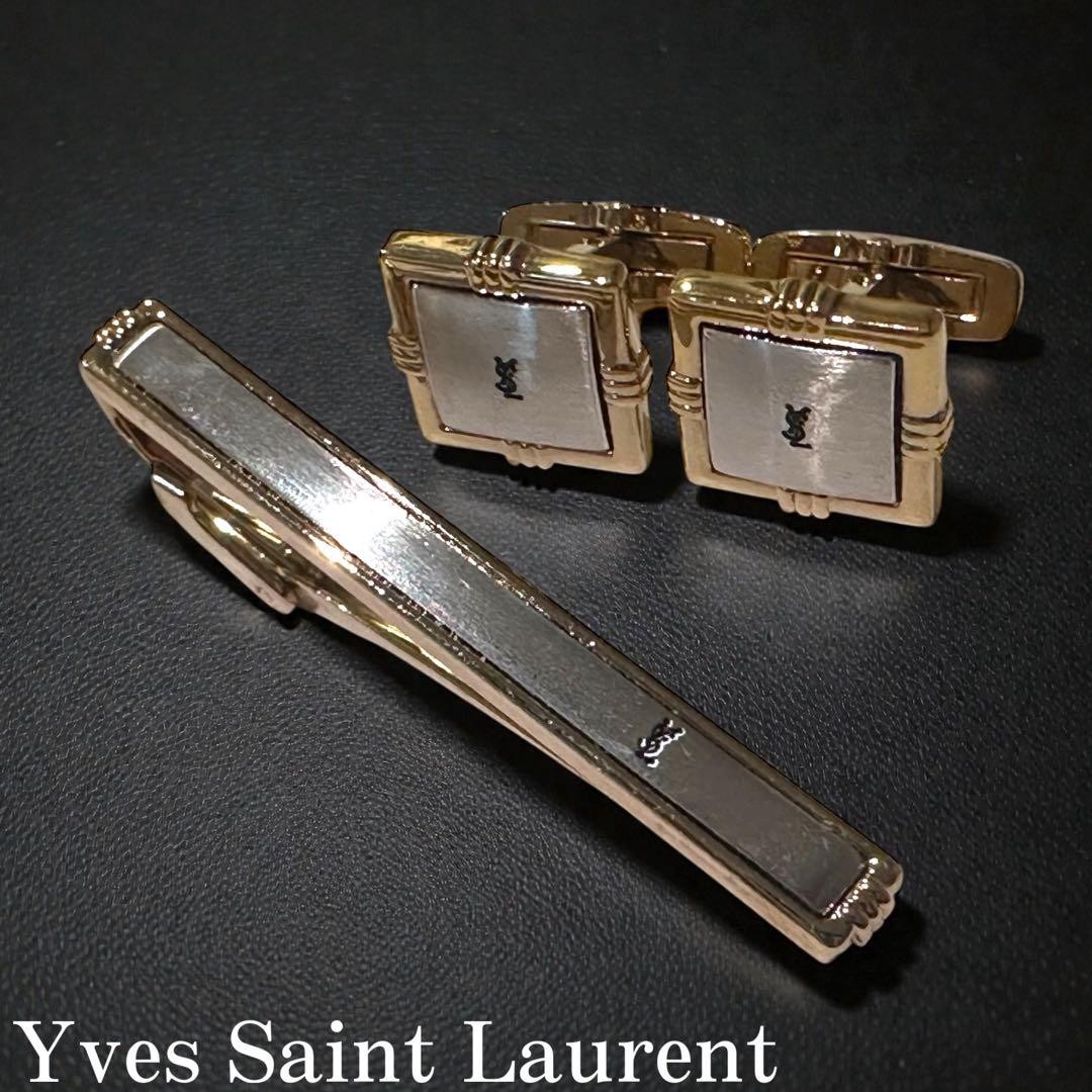 Yves Saint Laurent Tie Pin & Cufflinks Set
